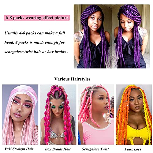 Green Braiding Hair Jumbo Braids Hair Extensions Colored Braid Hair Synthetic Braid Hair Light Blue Braiding Hair For Braiding (24 Inch 3Pcs/Lot, Solid Green) #TOP4