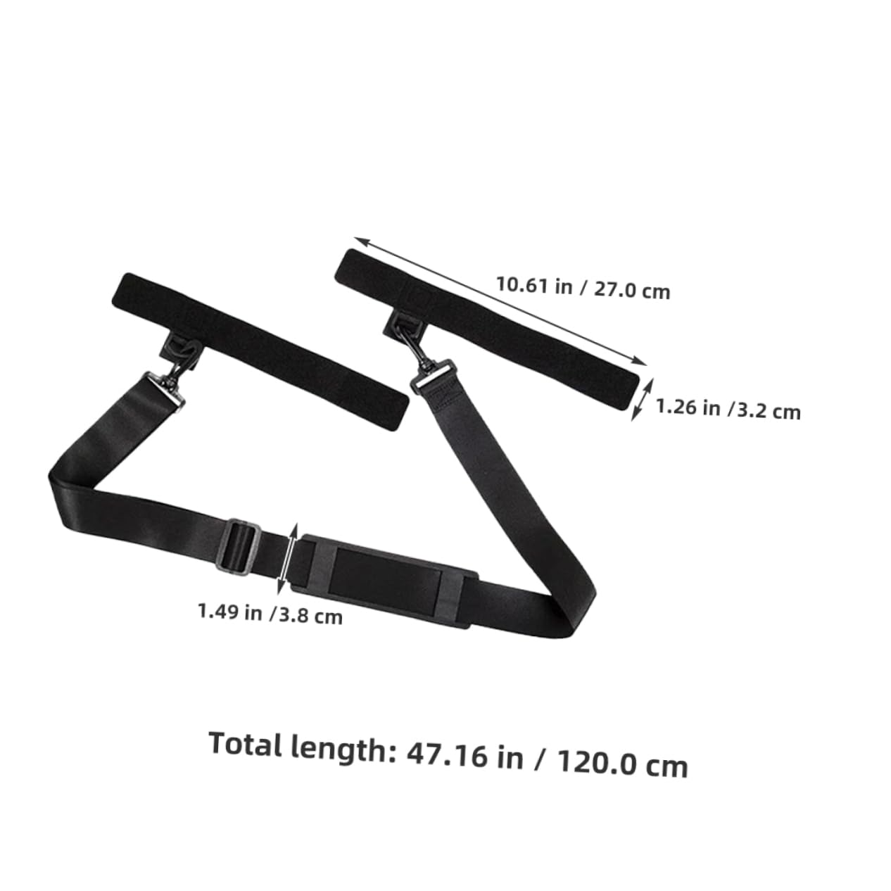 GOOHOCHY Fishing Pole Lanyard 2pcs Rod Sling Straps Antislip Portable for On-the-go Trips