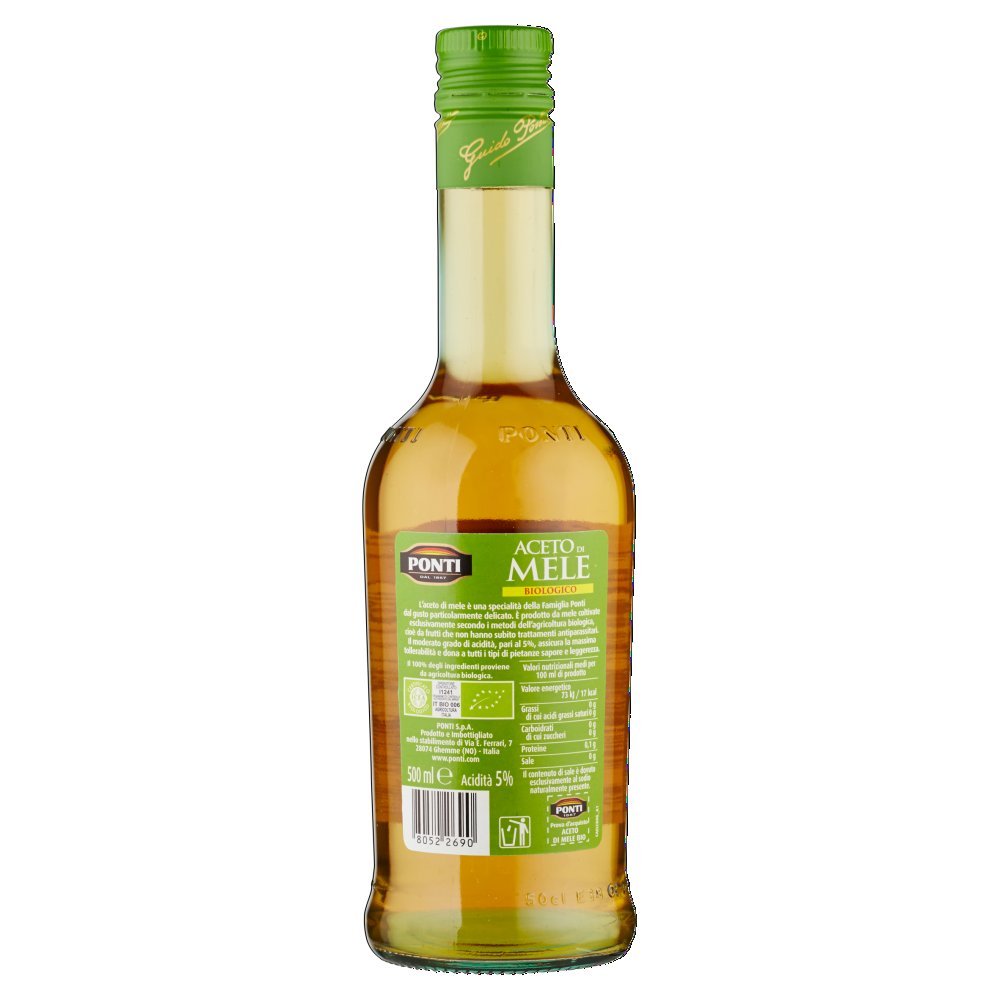 Ponti Vinaigre de pommes bio T6-6 bouteilles