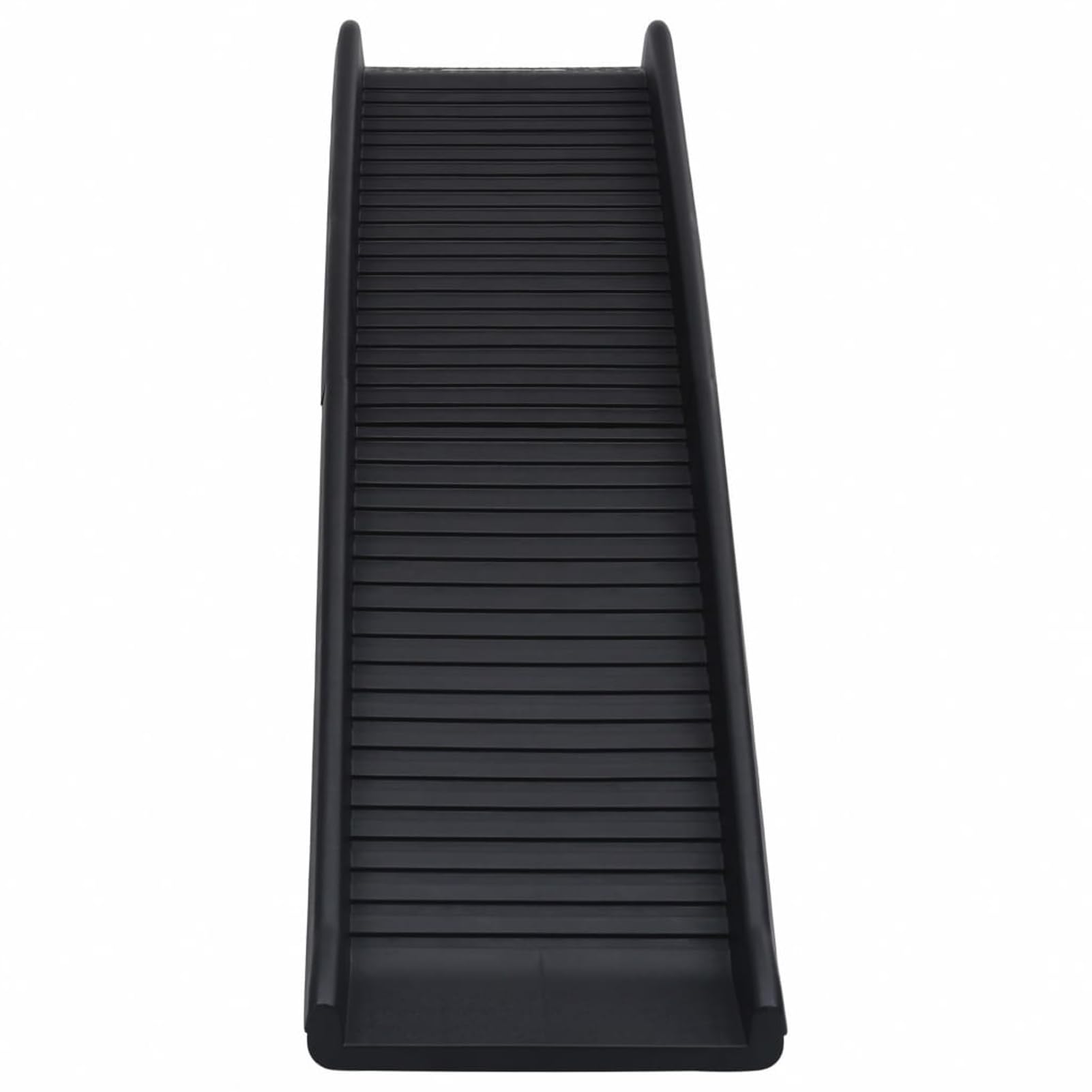 Homgoday Rampa para perros plegable negra 155,5 x 40 x 15,5 cm, muebles para casa, interior, exterior, salón, dormitorio