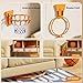 Portable Over Door Basketball Hoop Adjustable Height for Home Dorms Offices No Drill Foldable Indoor Practice Foldable Indoor Training Basketball Rings for Children