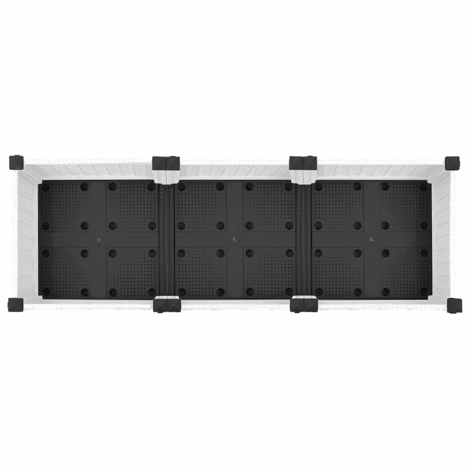 ZEYUAN Arriate, Mesa De Cultivo, Huerto Urbano Terraza, Jardineras Exterior, Maceteros Exterior, Jardinera Balcon, Polipropileno 120x40x23 cm