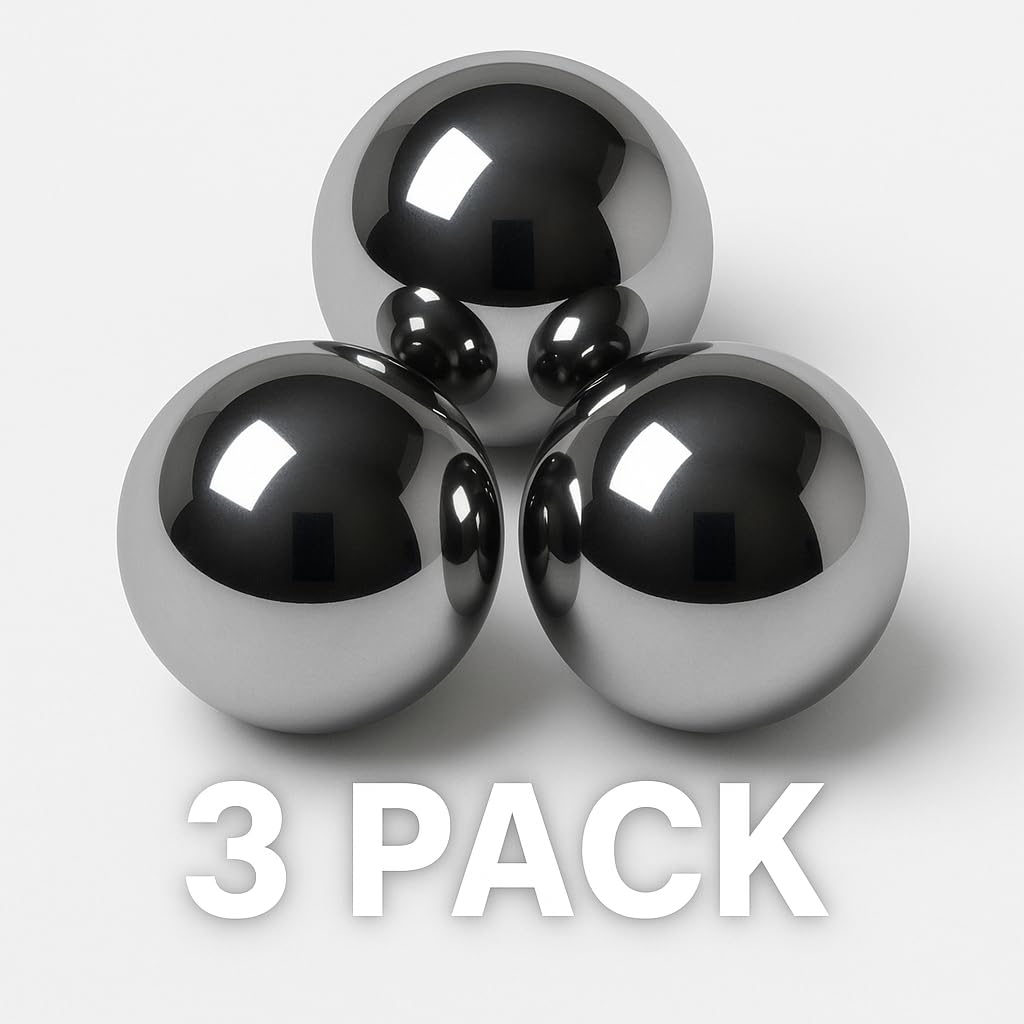 Chrome Steel Pinball Balls 3-Pack - 1-1/16 Inch Replacement Balls For Pinball Machines Virtual Pinball - Foto 4