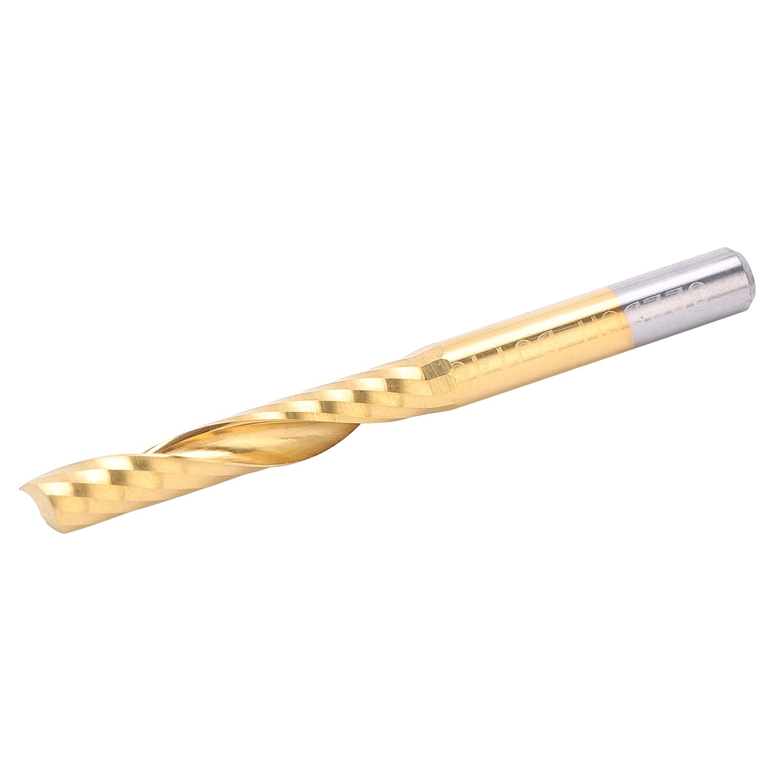 Zestaw 5 spiralnych frezów trzpieniowych CNC do cięcia aluminium, 4 mm x 25 mm x 45 mm, precyzyjne narzędzia ze stali szybkotnącej, pokrytej tytanem, do obróbki CNC