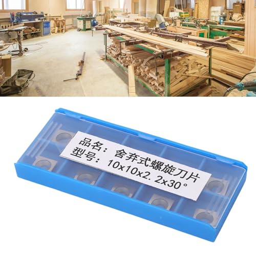 10 Stück Hartmetall-Dreheinsätze – Hochleistungs-4-Schneiden-CNC-Ersatzklingen für Holzbearbeitung und Fräsen
