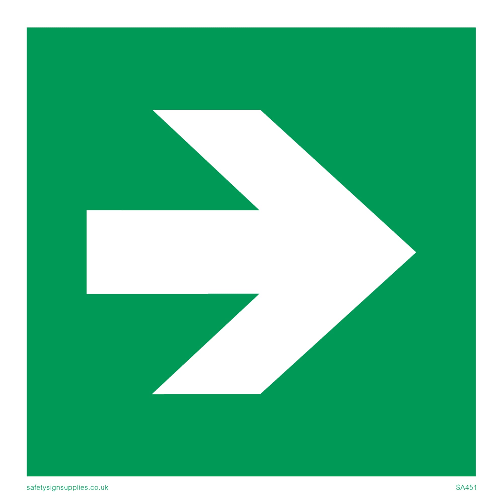 Pack of five - Arrow Symbol Only Sign - 100x100mm - S10