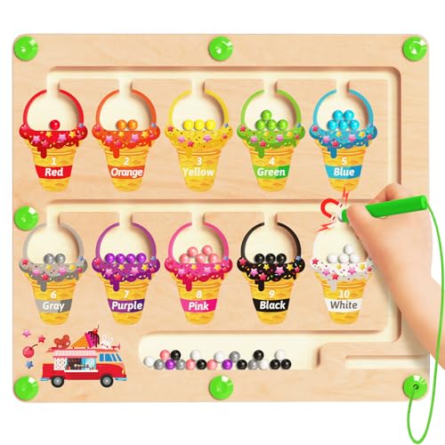 Magnetic Color and Number Maze