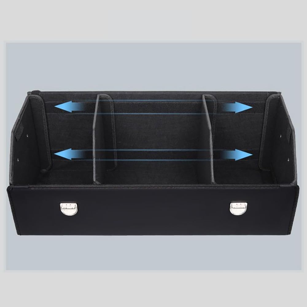 Organizador Maletero Coche para Ford Mustang Edge Explorer Bronco Ranger Expedition F150, Caja Plegable para el Coche, Antideslizante,múltiples Compartimentos, Gran Capacidad.
