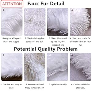 AerWo Faux Fur Christmas Tree Skirt 48 inches, Snowy White Tree Skirts for Christmas Holiday Winter Decorations AerWo Faux Fur Christmas Tree Skirt 48 inches Snowy White Tree Skirts for Christmas Holiday Winter Decorations