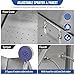 OLIPIC Stainless Steel Dog Washing Station for Large Dogs, Dog Grooming Tub for Home, Professional Dog Bathtub Bathing Station, Pet Wash Station, Dog Shower Tub with Stairs, Drain & Door,34
