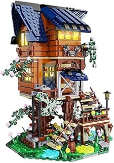 VATOS Tree House STEM Building Toy -1155PCS Creative Building Set for Kids with LED Light | 4 Seasons in 1 Treehouse Building Bricks Forest House for 6 7 8 9 10+ Girls Boys Christmas Birthday Gift