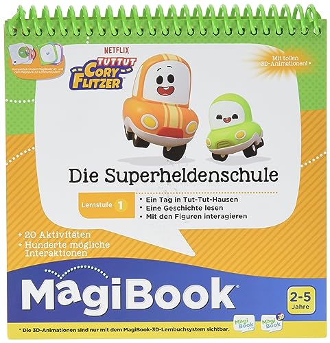 Vtech Lernstufe 1 - TUT TUT Cory Flitzer: Die Superheldenschule 80-462504 Lernbuchsystem, Mehrfarbig