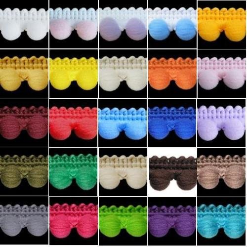 Taglio di bolle pom-pom perlate - Passamaneria con...