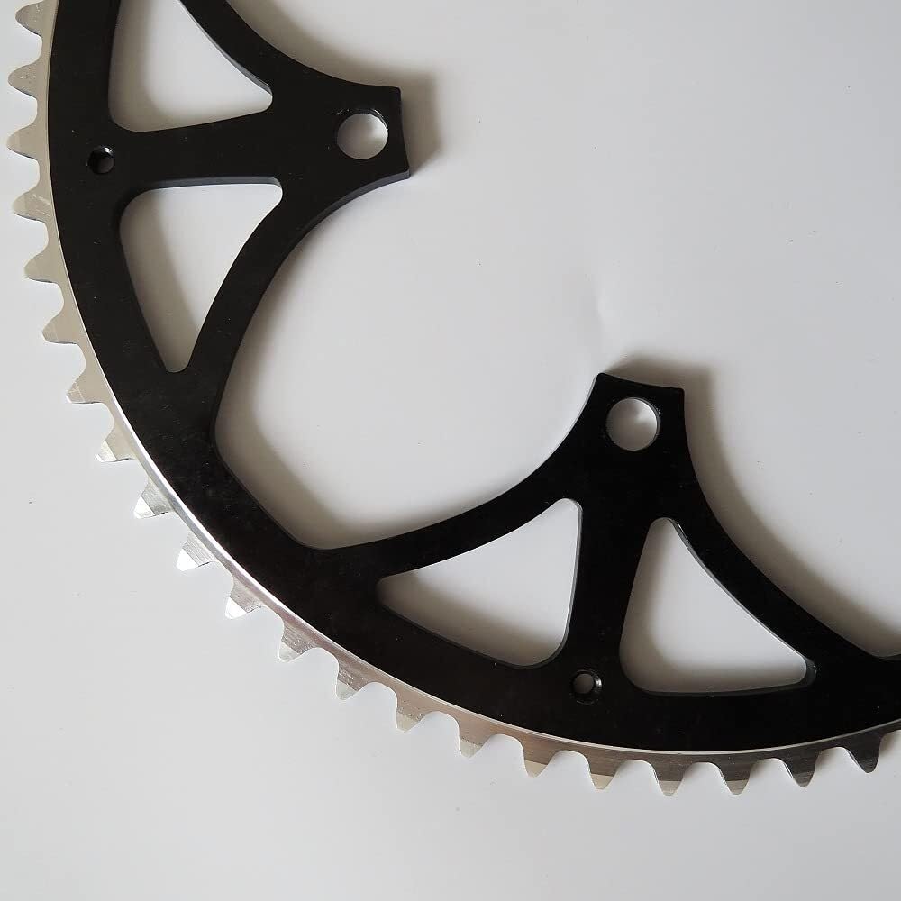 Platos para Bicicletas Rueda de Cadena 130 BCD 65T aleación Aluminio CNC Plato Bicicleta Carretera Juego bielas Bicicletas Plegables Rueda Dentada Placa única Negra