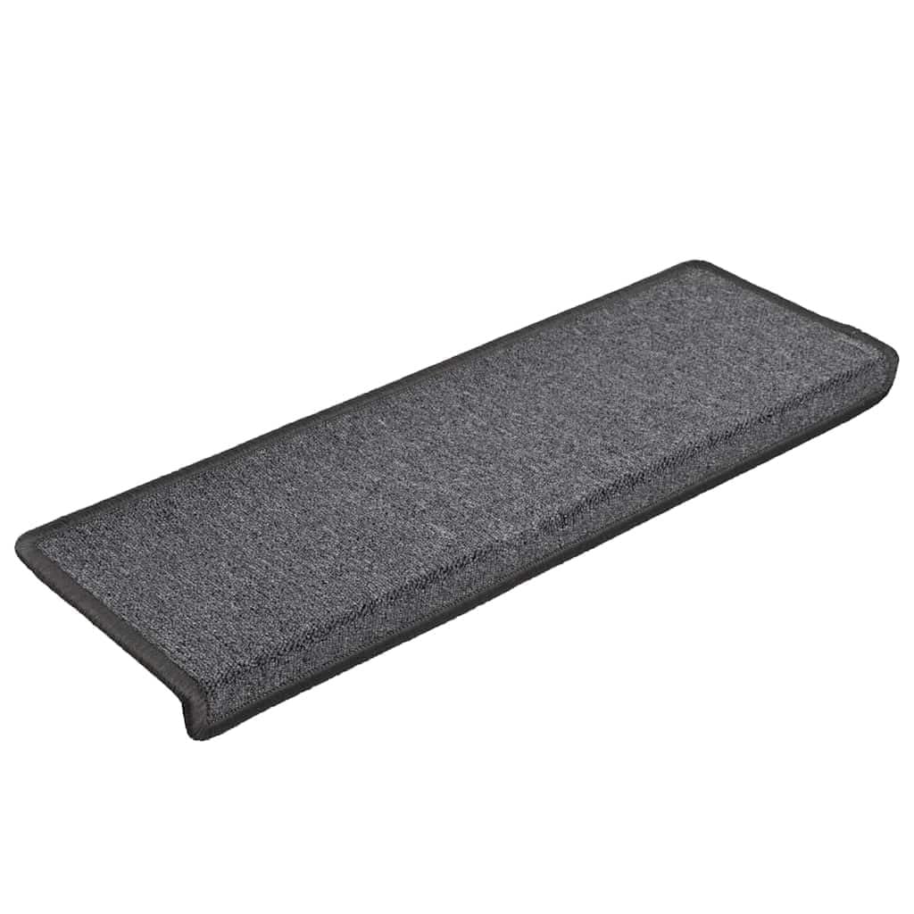 Mata schodowa 15 sztuk, 65 x 21 x 4 cm, ciemnoszara, PP Tufté