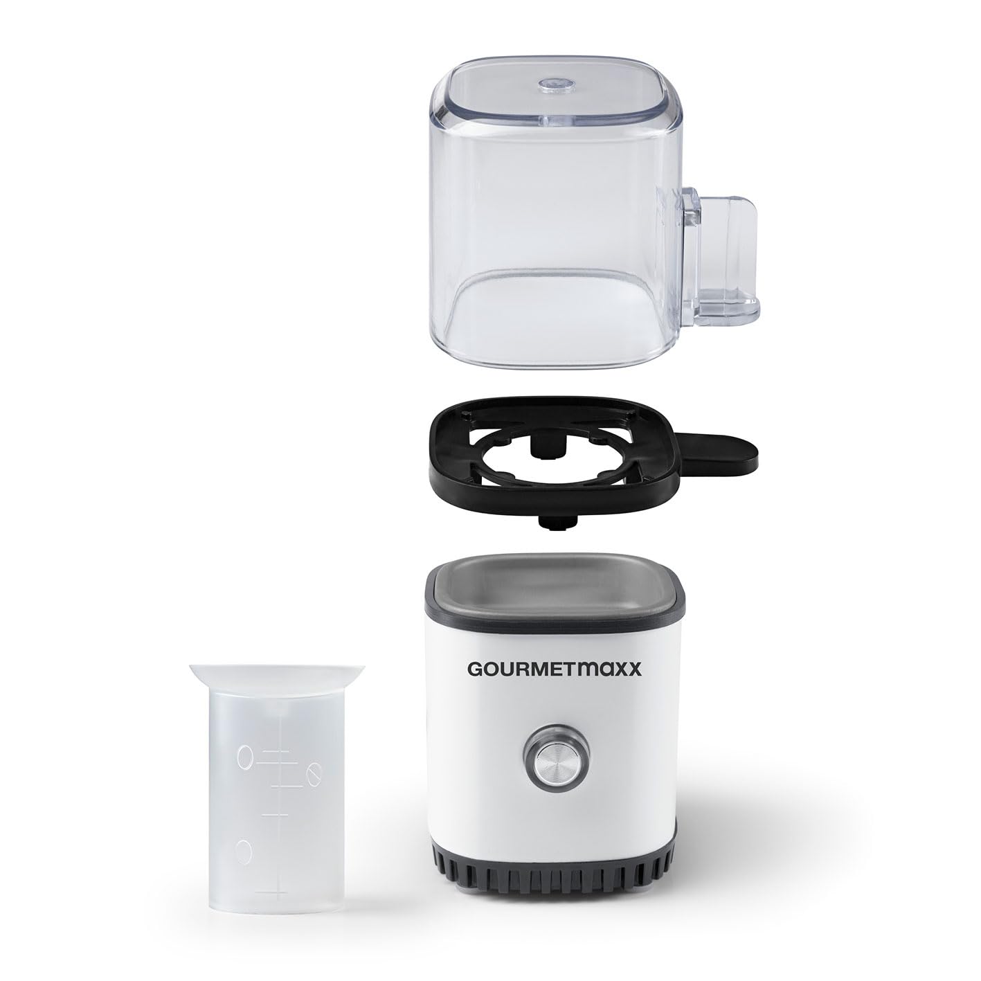 GOURMETmaxx Jajowar na 1 jajko | bojler do jajek z wykrawaczem do jajek w miarce | Egg Cooker – 3 stopnie twardości do Twojego kieliszka do jajka | designerski jajowar mały – części nadające się do