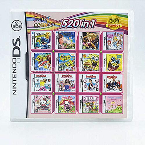 image for 520 in 1 Game Cartridge, DS Game Pack Card Compilations, Super Combo M