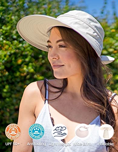 Simplicity-Hats-for-Women-UPF-50-UV-Sun-Protective-Convertible-Beach-Visor-Hat