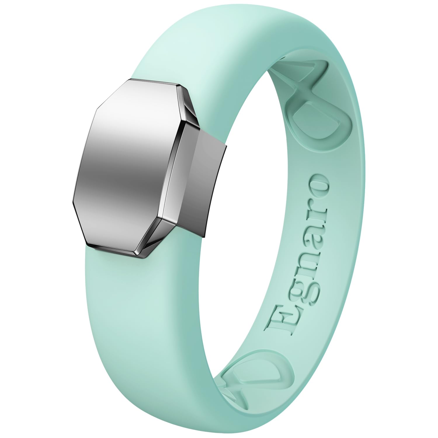Egnaro Silicone Wedding Bands Women, Inner Arc Ergonomic Breathable Design