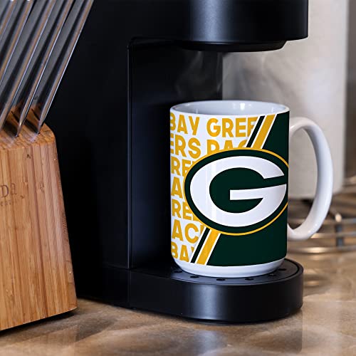Image of Rico Industries NFL Football 15 oz White Ceramic Mug