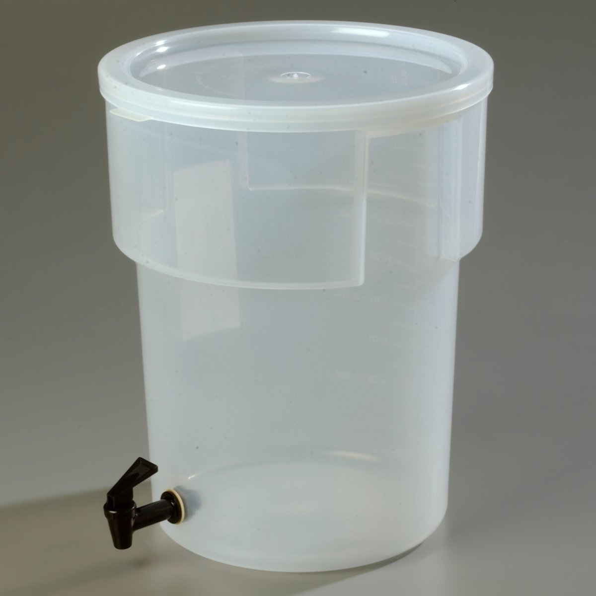 CFS Plastic Round Beverage Dispenser, 5 Gallons, Translucent : Home & Kitchen