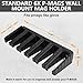 Adoreal Magnetic ABS 6 Standard AR Rack Wall Mount, AR Mag Holder for 5.56 .223 Magazines, Wall Magazine Display, Magnet AR Mag Storage Organizer