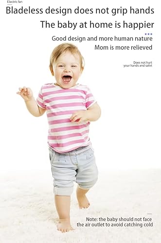 Miniatura 5 de Generic Caram Air Ventilador sin aspas, ventilador de torre de 22 pulgadas con tacto y control remoto, funcionamiento silencioso, 8 velocidades,