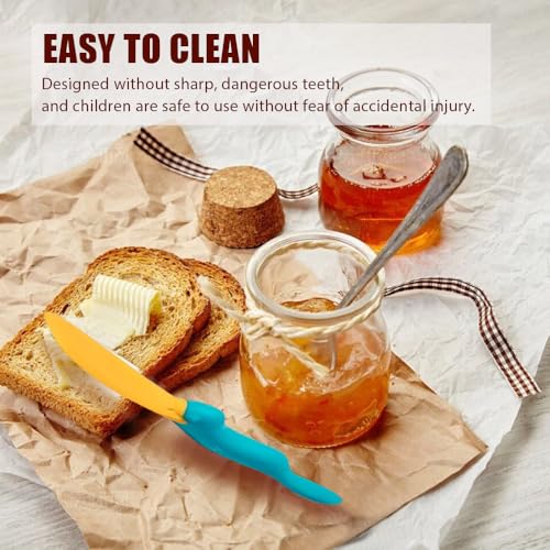 Iosjeude 2 PCS Silicone Jar Scraper with Long Handle Jelly