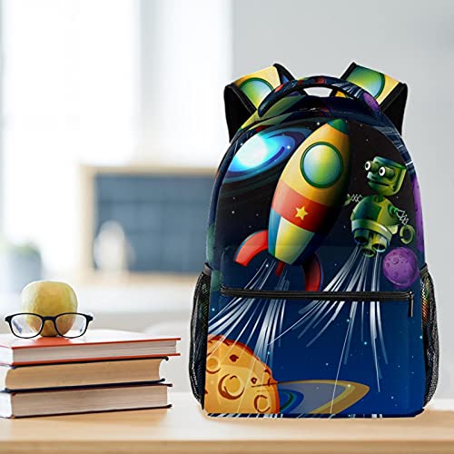 Sac à dos voyage campus fusée robot idéal pour les sorties scolaires