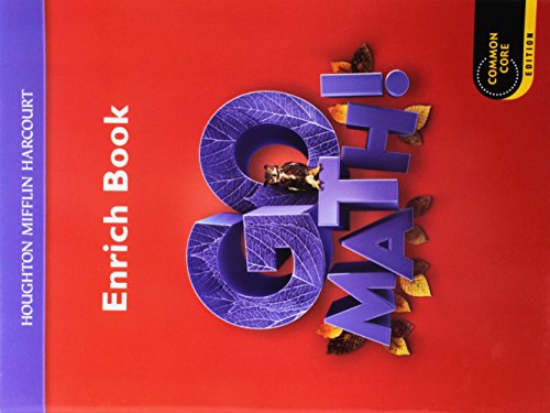 Go Math Enrichment Workbook 6 (Houghton Mifflin Harcourt Go Math)