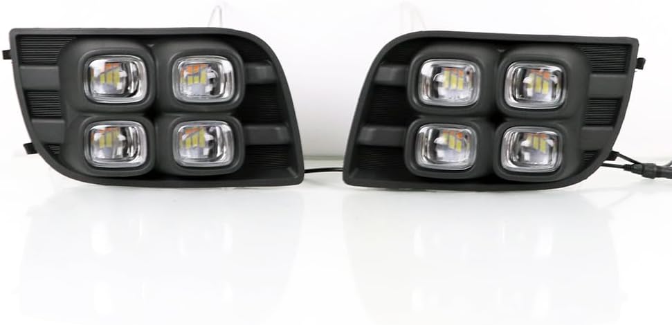 Car Led Daytime Lights Daytime Running Lights Fog Lights Assembly For 2007-2017 Toyota Sequoia DRL With Turn Signal Light