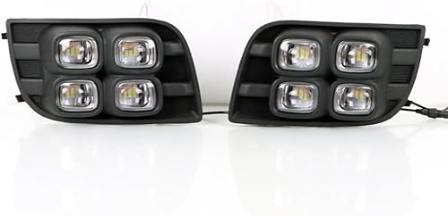 Miniatura 8 de Lámpara antiniebla para parachoques delantero con luz intermitente secuencial compatible con Toyota Tundra 2007-2013 Toyota Sequoia 2008-2017 LED
