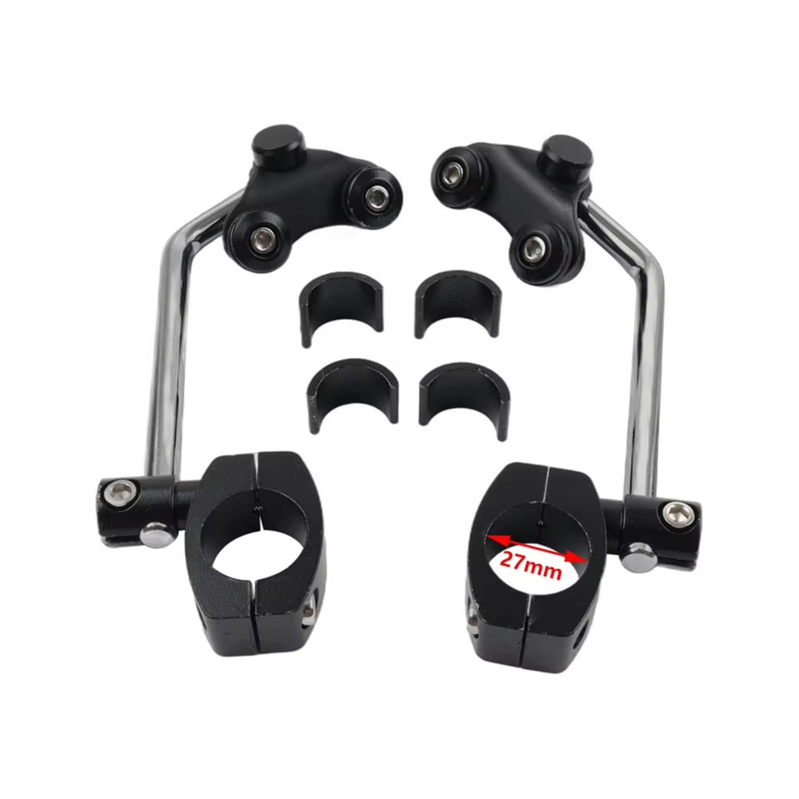 Saute Vent Moto Kit De Fixation Universel pour Pare-Brise De Moto, Support De Pare-Brise pour Guidon De 25 Mm Pare Brise Moto