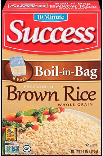 Amazon.com : Success Boil-in-Bag Whole Grain Brown Rice 14oz (Pack of ...