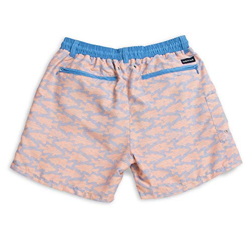 Dockside Swim Trunk - Schools Out, Lilac And Peach, Large #TOP1