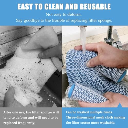 Image of Jainsons Pet Products Aquarium Filter Media, High Density Honeycomb Grid 8-Layer Filter Pads For Fish Tank Filter Reusable Filter Cotton Sponge Pad Accessories For Fish Tank Pond (50 *40*2 Cm 1PCS)