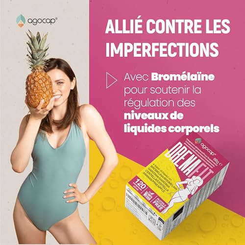 DRENAFIT, Detox Minceur Puissant Et Rapide, perte de poids rapide et efficace, 120 Comprimés avec Bromélina et Garcinia. Maigrir Rapidement Efficacement, Ventre plat femme puissant rapide. Coupe faim – Image 4