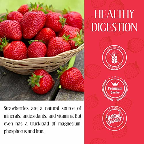 Image of 20-20 Dry Fruits Dried Strawberry 200g Jar | Healthy Strawberry Snack| High in Anti-Oxidants & Vitamin C | Supports Heart Health & Immunity
