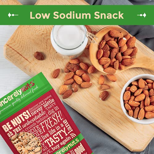 Sincerely Nuts – Roasted Whole Unsalted Almonds | Delicious Guilt Free Healthy Snack | Low Calorie, Keto-Friendly, Vegan, Gluten Free | Gourmet Kosher Food | Source Of Fiber, Plant Protein | Bulk 5(Lb) Bag #TOP1