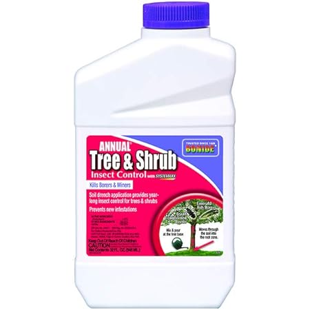 Amazon Com Bonide Bnd609 Annual Tree And Shrub Insect Control Insecticide Pesticide Concentrate 32 Oz Insect Repellents Garden Outdoor