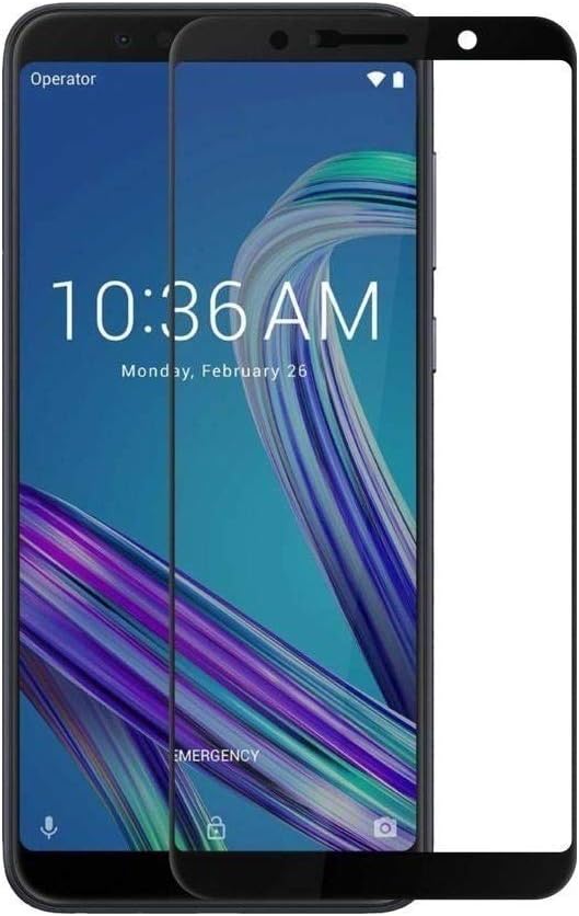 Amazon Brand - Solimo Full Body Tempered Glass with Installation Kit for Asus ZenFone Max Pro M1 - Black