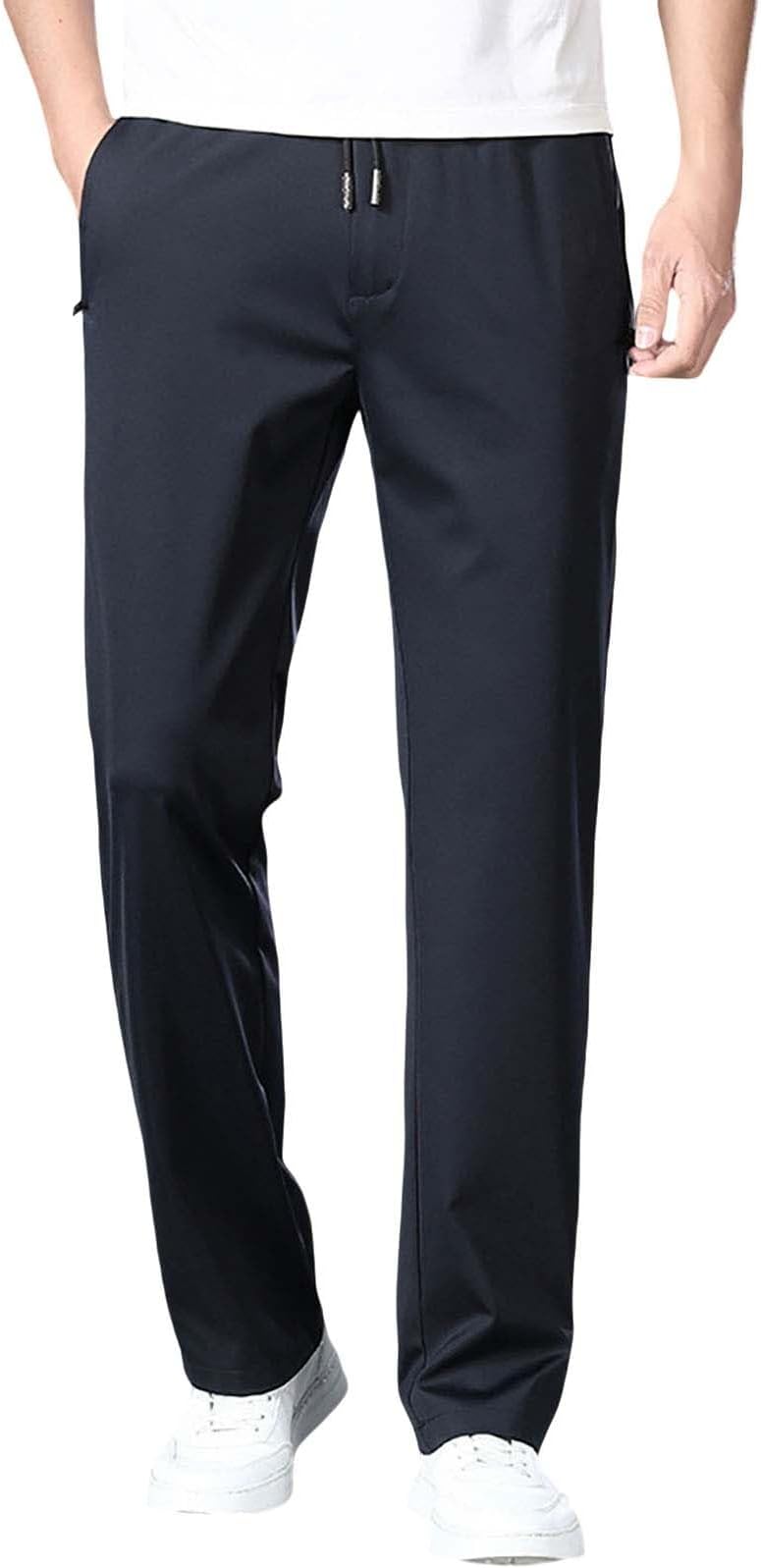 Mencomfy Cargo Dress Pants Multipants High Stretch Multi-Pocket Durable Quick Dry Sweatpants Breathable Joggers