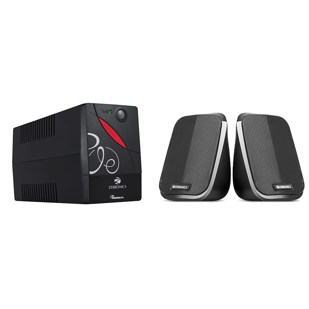 ZEBRONICS Zeb-U725 600VA UPS for Desktop/PC/Computers (not for Routers) with Automatic Voltage Regul