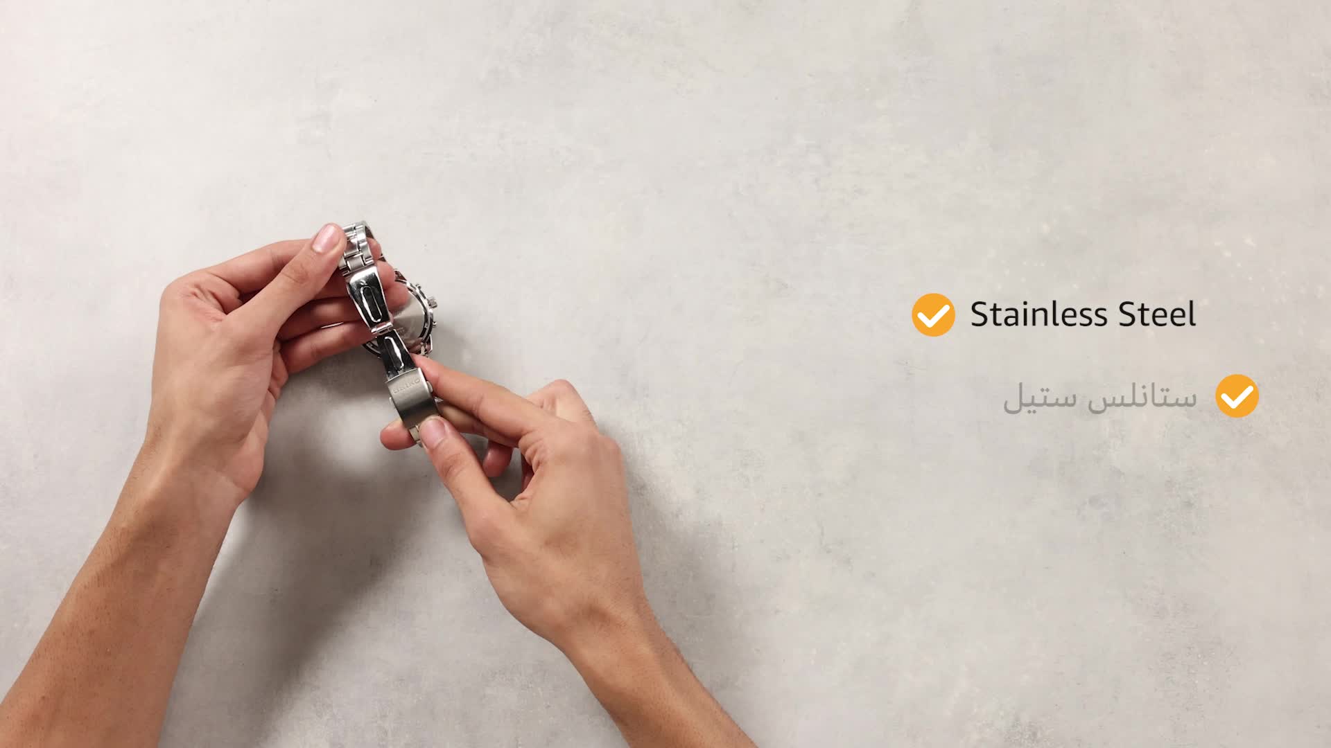 Seiko Watch for Men, Quartz Movement, Analog Display, Silver