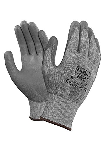Ansell HyFlex 11-644 Vend Pack Industrial Gloves - Size 6, White & Grey (Case of 144)