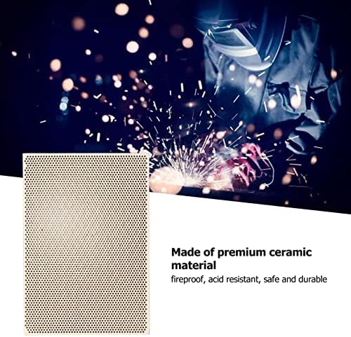 Honeycomb Soldering Board, Ceramic Honeycomb Solder Heating Board, Ceramic Soldering Board High Temperature Resistant Welding Block Fireproof For Jewelry