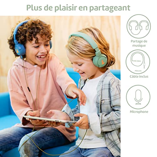 POGS Casque Audio Enfants | The Elephant | Casque Solide et Pliable pour Enfants avec Volume limité à 85 DB Maximum et… - Les Beatles, Paul McCartney, John Lennon, RIngo Starr, George Harrison POGS Casque Audio Enfants | The Elephant | Casque Solide et Pliable pour Enfants avec Volume limité à 85 DB Maximum et… – Image 7