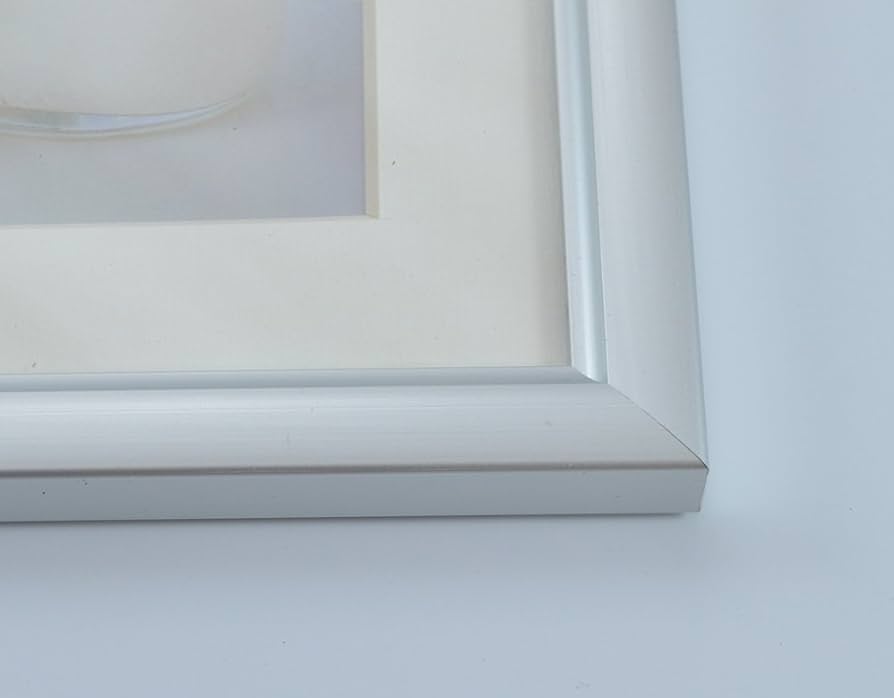 額縁　　シルバー　　ｆ１５ 立体額 フレーム＋紙BOX 150角 ホワイトシルバー ボックス