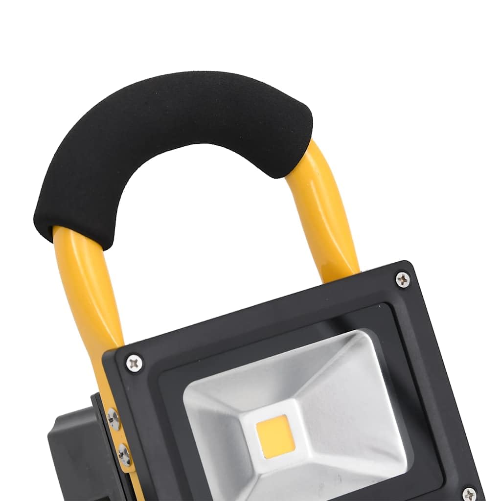Faretto LED ricaricabile, 30 W, luce da lavoro con 1500 lumen, proiettore portatile per officina, cantiere e campeggio, bianco freddo 6000 K