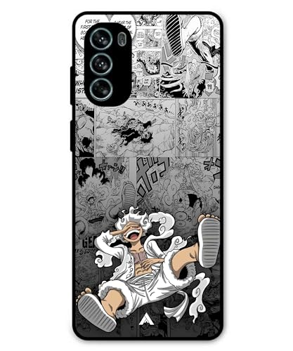 Image of Premium Anime 2 Case for Moto G62 (Glossy Finish) Soft-Touch Metal TPU Back Cover, Shockproof, Designer, Aesthetic Mobile Phone Case